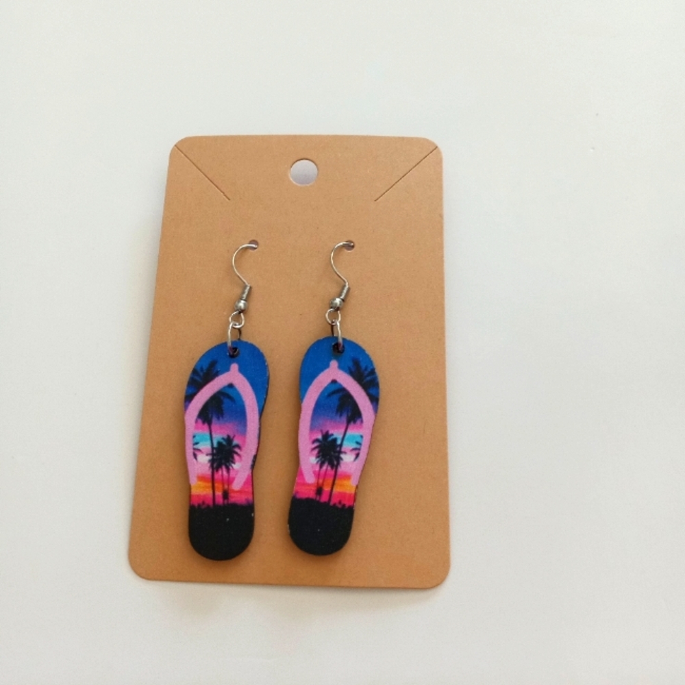 Colorful Flip Flop Earrings
